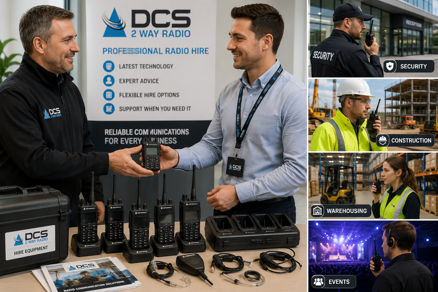 Professional radio hire solutions for industries